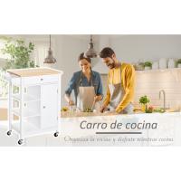 HOMCOM Carrito de Cocina Carro Multiusos de 5 Niveles con Cajón