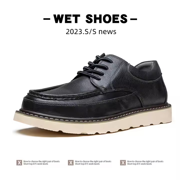Nuevos zapatos de herramientas retro Zapatos de cuero casuales al aire libre americanos - 1