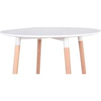 4 Sillas y Mesa de Comedor Redonda de 80 cm, Juego de Muebles de Comedor para el Hogar, Oficina, Cocina - details 4
