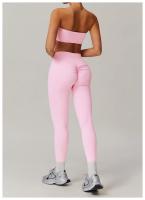 Ropa interior con corpiño antiflacidez para mujer, Tops deportivos de una pieza sin tirantes, ropa interior deportiva nublada, ropa ajustada para gimnasio y Yoga - details 16