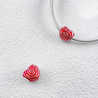 Pulsera de plata de ley 925 con cristal de Murano multicolor, pluma curvada y plata en forma de corazón, pulsera Original 925 para fabricación de joyas - details 2