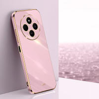 KEYSION-funda enchapada de lujo para Xiaomi Redmi 14C, cubierta trasera cuadrada de silicona TPU suave a prueba de golpes para teléfono, Redmi 14C - details 14