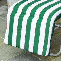 Plegables de Jardín Sillas de Gravedad Cero de Acero con Cojín Acolchado Respaldo Ajustable en 5 Posiciones y Reposapiés 60x75x50-102 cm Rayas Azul - details 25