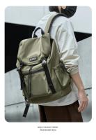 Mochila japonesa con solapa para hombre, escote con cordones a la moda para ordenador portátil de 15,6 pulgadas, senderismo, escuela - details 7