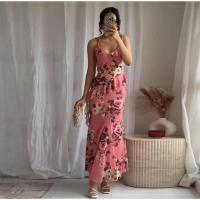 OUWU-Conjuntos de falda larga con estampado floral elegante Y2k, chaleco sin mangas con volantes, tops, paquete de cadera, falda maxi, conjunto de 2 piezas para mujer - details 11