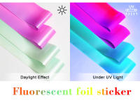 Pegatinas de Arte de Uñas Fluorescentes Clou Beaute 10 Rolls Caja Gradiente Neón Naranja Caramelo Cielo Estrellado Papel de Transferencia Colorido - details 10