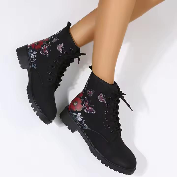 Pantalones cortos con tacón de encaje estampado 3D para mujer, ots, otoño e invierno - 1