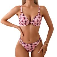 Traje de baño de tres piezas para mujer, conjunto de pantalones de Bikini, traje de baño de cubierta de playa - details 2