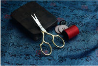 Tijeras de costura Vintage europeas, accesorios para manualidades, 1 piezas - details 4