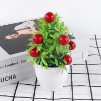 Planta Artificial bonsái naranja Granada árbol frutal decoración de alféizar de ventana planta falsa de jardín de plástico decoración del hogar en maceta - details 10