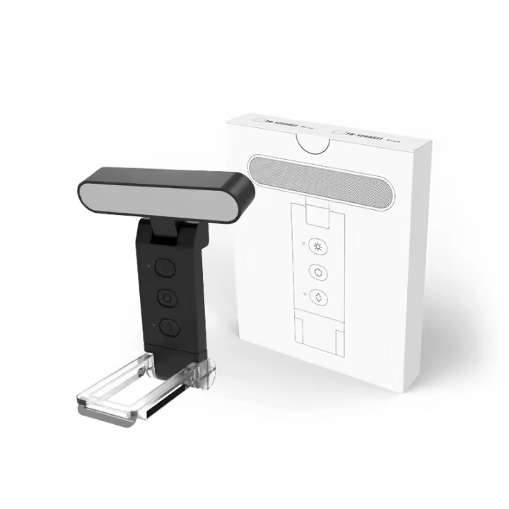 Clip USB luz de lectura marcador luz plegable clip libro luz led luz de lectura libro de carga portátil clip luz - 1