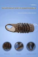 Leten Pellet Bump Sleeve productos de silicona para hombres, juguetes sexuales eróticos de retraso de espesamiento abierto, masturbador Anal hueco Gay Bdsm - details 4