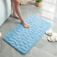 Alfombra de Terciopelo de Espuma de Memoria Antideslizante Estilo Piedra Cobblestone para Baño, Sala de Estar, Cocina Herramientas de Cocina Especiales - details 0