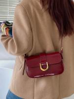 Bolso de Hombro Retro de Alta Gama Estilo Coreano Bolso Cruzado para Mujer con 2 Correas - details 1
