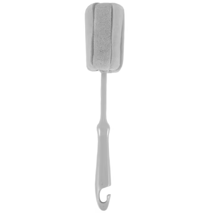 Cepillo de esponja para limpieza de vasos, herramienta de limpieza de vasos, botella de leche, mango corto de plástico, 1 unidad - 1