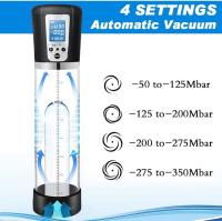 Bomba de vacío eléctrica para agrandar el pene, 4 fuerzas de succión, bomba de extensión de agrandamiento del pene de alto vacío automática recargable, juguetes para parejas masculinas - details 1