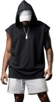 Camiseta deportiva sin mangas para hombre, Jersey informal con capucha de Color sólido, chaleco holgado, novedad de 2024 - details 10