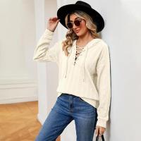 Sudadera con capucha elegante para mujer, manga larga, moda coreana, estilo casual y suelto - details 6
