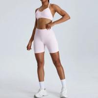 Pantalones cortos de Yoga para mujer, Shorts deportivos de cintura alta, secado rápido, transpirables, adelgazantes, novedad - details 8