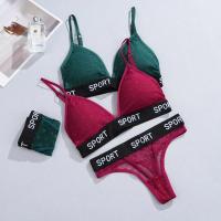 2 unids/set de sujetadores de encaje sexis para mujer, bragas brasileñas con perspectiva de cintura baja, sujetador suave inalámbrico para mujer, conjunto de sujetadores push-up para mujer - details 5