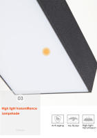 Luces LED con Sensor de movimiento para exteriores, candelabros modernos de pared Exterior, lámpara negra para casa, garaje y balcón - details 12