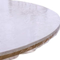 Mantel elástico redondo ajustado de PVC, cubierta protectora transparente impermeable a prueba de aceite para mesa de comedor, manteles para el hogar - details 3