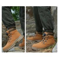 Botas de trabajo indestructibles con puntera de acero para hombre, impermeables y seguras - details 21