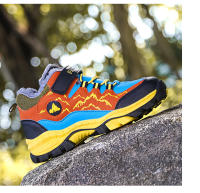 Zapatos de senderismo para niños de alta calidad, zapatos cálidos antideslizantes de lana para exteriores para niños y niñas, botas de nieve impermeables cómodas para invierno - details 17