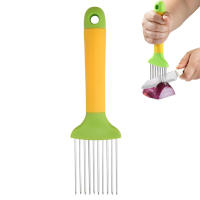 Rebanador y tensor de carne de acero inoxidable afilado, herramienta auxiliar para rebanar frutas, limón y carne - details 0