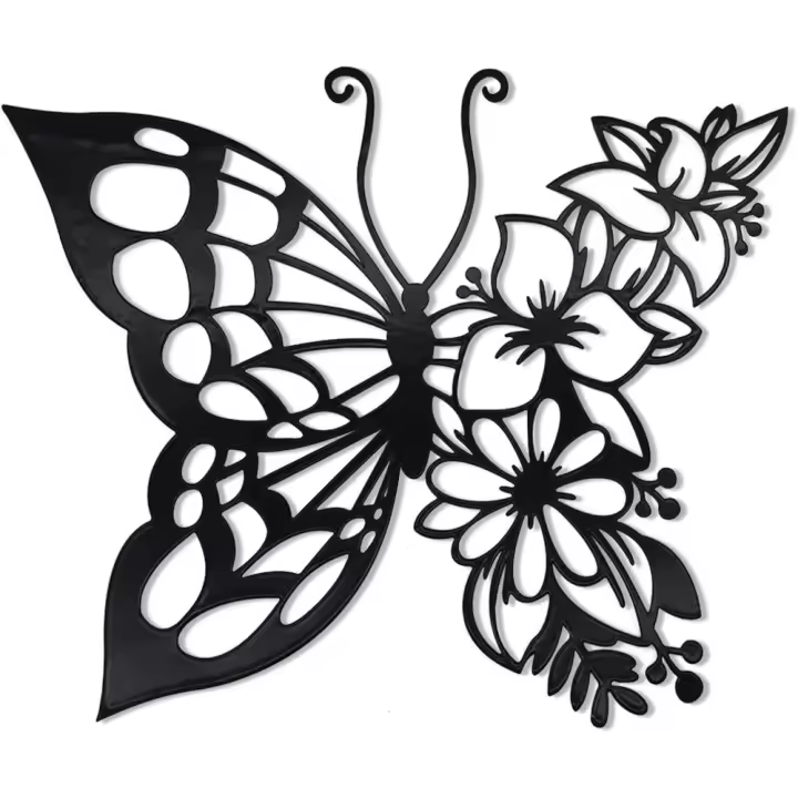 Arte de Pared de Mariposa Boho Decoración de Hogar Colgante para Sala de Estar Dormitorio - 1