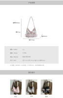 Bolso doble con lazo estilo Ballet para mujer, edición coreana, bolso de hombro individual de gran capacidad, primavera 2025 - details 1