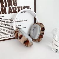 Fundas de lujo con estampado de leopardo para auriculares inalámbricos Airpods Max, fundas protectoras suaves de felpa y peluche. - details 1