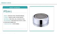 Aireador de latón para ahorro de agua, filtro para grifo de cocina, boquilla mixta, cabezal contra salpicaduras, accesorios de baño, 3 uds. - details 11