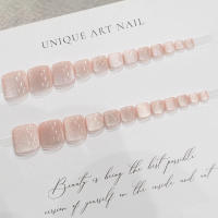 Uñas postizas de ojo de gato rosa, material seguro de larga duración, impermeable, uso diario y fiestas - details 4