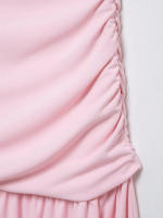 TRAFZA-vestido largo hasta el tobillo para mujer, vestido liso plisado con tirantes decorativos, elegante, ajustado, sin mangas, hasta el tobillo, 2025 - details 3