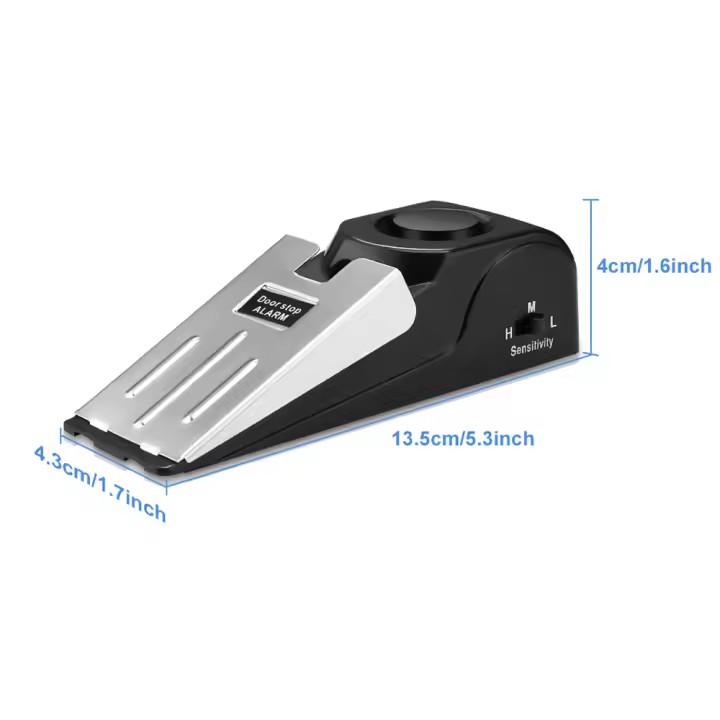 Sistema de Alarma de Puerta Inalámbrica Anchtek 120dB Seguridad para el Hogar Anti-Robo Sistema de Bloqueo de Puerta Portátil Alarma de Presión - 1