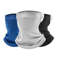 Mascarilla transpirable de seda de hielo para ciclismo, máscara facial completa de Color sólido, bufanda de polaina para el cuello, pasamontañas para deportes al aire libre, protección solar UV - details 4