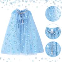 Disfraz de Princesa para Niñas Capa de Copo de Nieve Brillante Perfecto para Carnaval de Cumpleaños, Disfraz de Mascarilla de Navidad - details 1