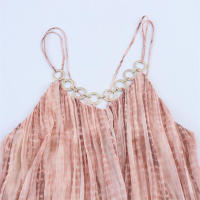 OUWU- 2025seaside Vacaciones Estilo Anillo Decoración Tie-dye Suelto Casual Vestido Con Tirantes Falda Larga Ropa De Verano Para Mujer - details 3