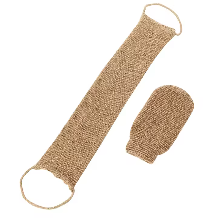 Correa Exfoliante de Cáñamo Natural Diseño de Baño para Hombres y Mujeres - 1