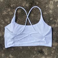Sujetador deportivo con tirantes cruzados para mujer, Top corto de entrenamiento para yoga, Bralette de fitness de alto impacto, ropa interior acolchada para correr de talla grande - details 9