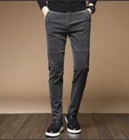 Pantalones de Veludo Cálidos de Invierno Moda de Negocios Casuales para Hombres Tela Elástica - details 16