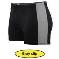 Bañadores de talla grande para hombre, traje de baño con logo impreso para playa, parque acuático, traje de baño grande de ángulo plano para adultos, pantalones cortos cómodos y transpirables para verano - details 4