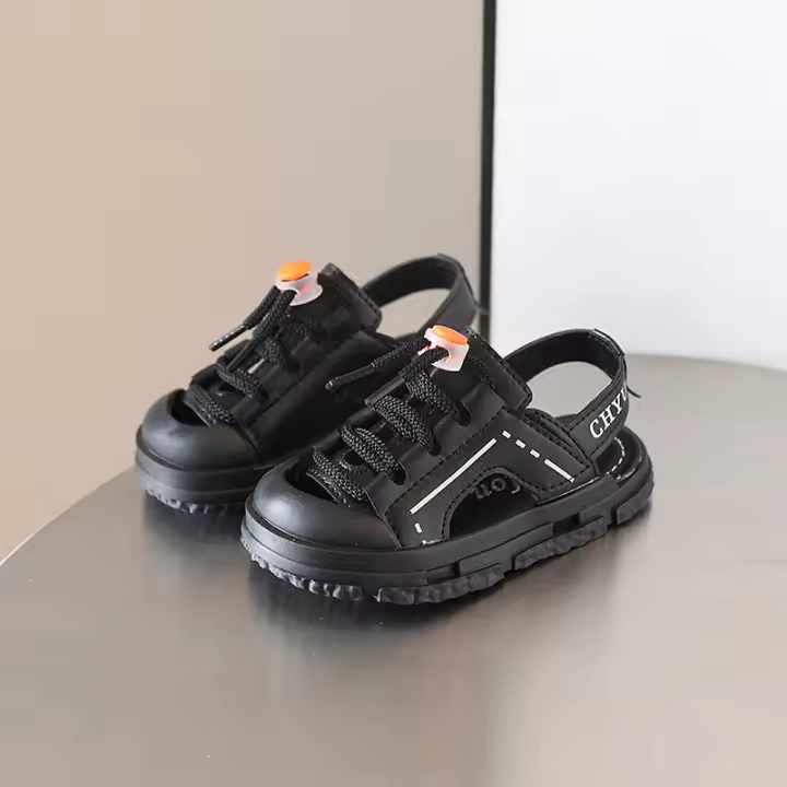 Zapatos de playa para niño y niña, calzado de suela blanda, antiretroceso, versión coreana - 1