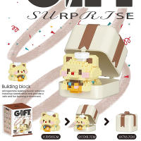 Caja de regalo de la serie de mascotas para niños y adultos, bloques de construcción, juguetes ensamblados DIY, juguetes de animales, regalos de cumpleaños y Navidad para Decoración - details 11