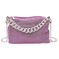 Bolso de noche con diamantes brillantes para mujer, bolsa de lujo con diamantes de imitación para banquete, con cadena de Metal, a la moda, 2024 - details 4