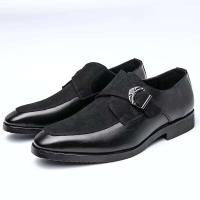 Vestido de hombre con hebilla de buey británico 2025 zapatos de cuero italianos de negocios formales de moda - details 11