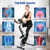 Entrenamiento cardiovascular plegable Fitness 8 niveles de resistencia magnética pantalla LCD Entrenamiento con sensor de frecuencia cardíaca, SY-810L - details 7