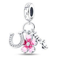Perla de Cerezo Rosa Mágica en Plata 925 Original para DIY Pulsera de 3mm Joyería de Ladies Regalo de Cumpleaños con Piedra Principal Natural - details 5