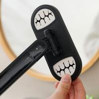 Organizador de toallas para la cara con ventosa de plástico, caja de almacenamiento de toallitas extraíble para ahorrar espacio, montada en la pared con fregona de mano - details 5